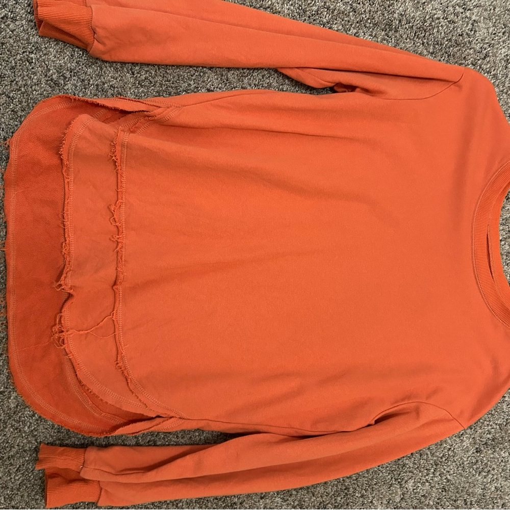 Orange Long Sleeve Top